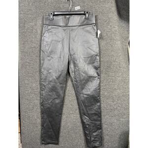 Akira Ammo Pants Womens 2XL Black Faux Leather High Rise Slim Fit Stretch NEW